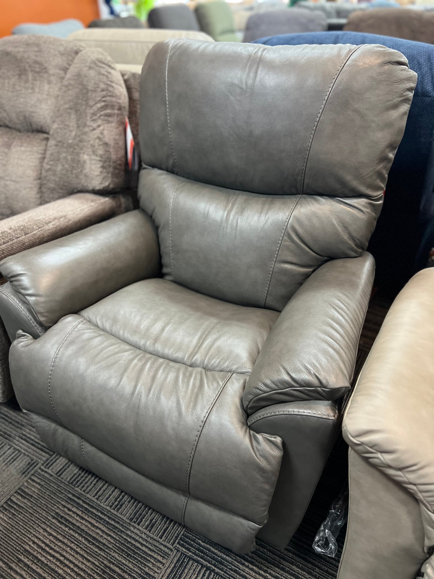 La-Z-Boy Trouper Leather Rocker Recliner -55