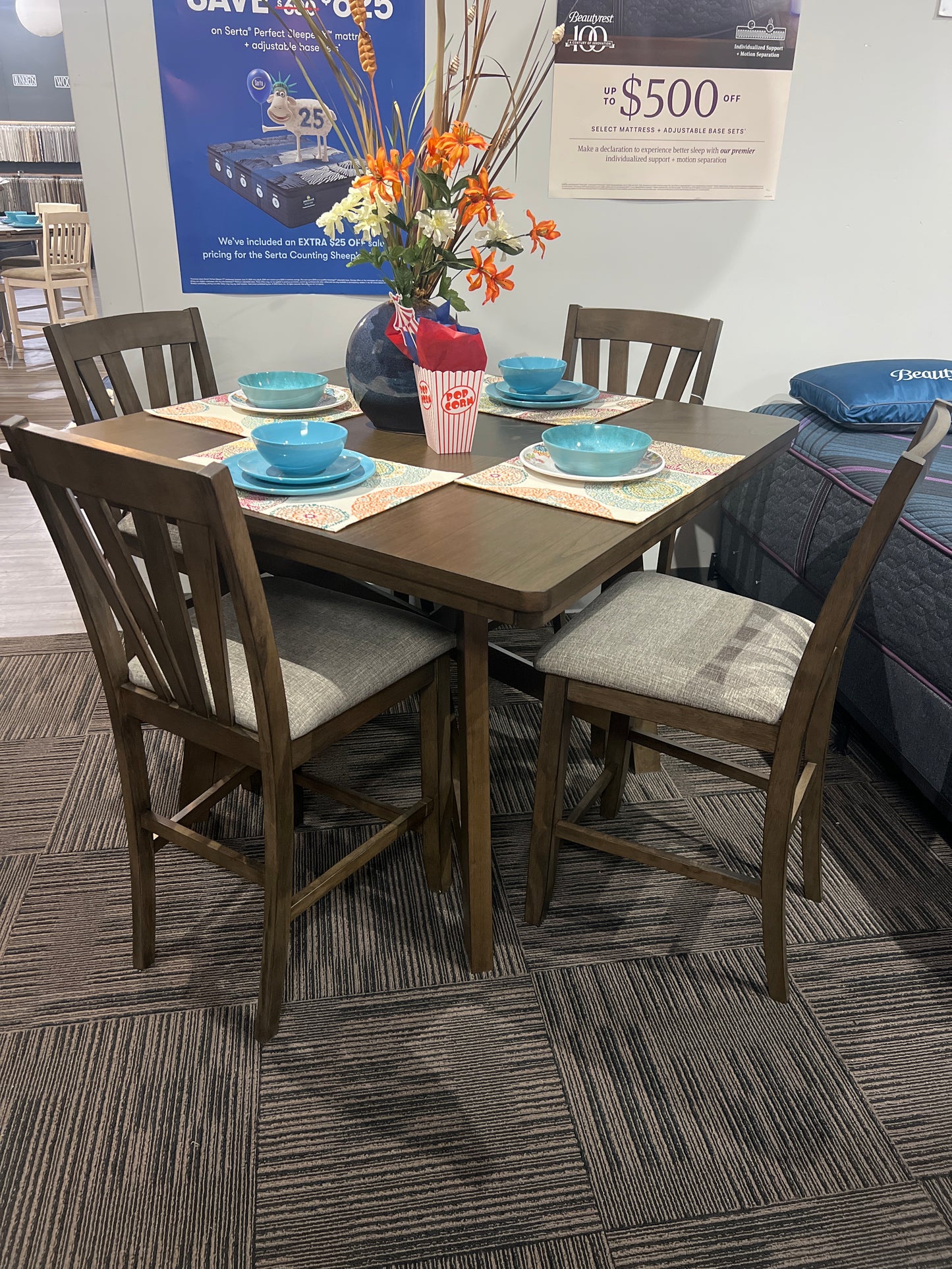 Coaster Canfield Gathering Table & 4 Stools