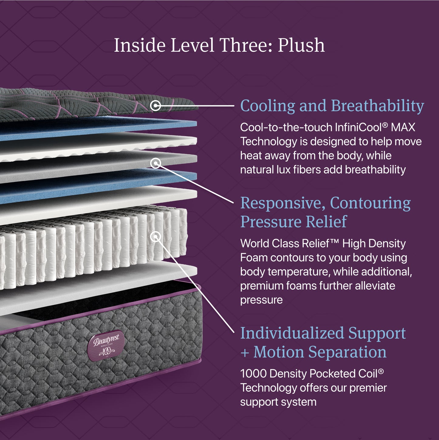 Beautyrest World Class Level 3 Plush