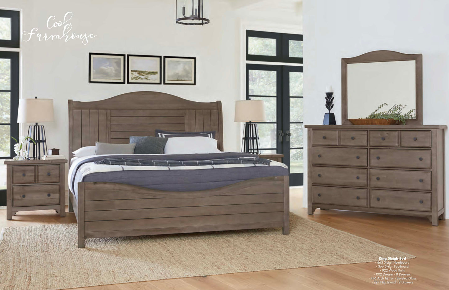 Vaughan-Bassett Cool Farmhouse -801 Grey