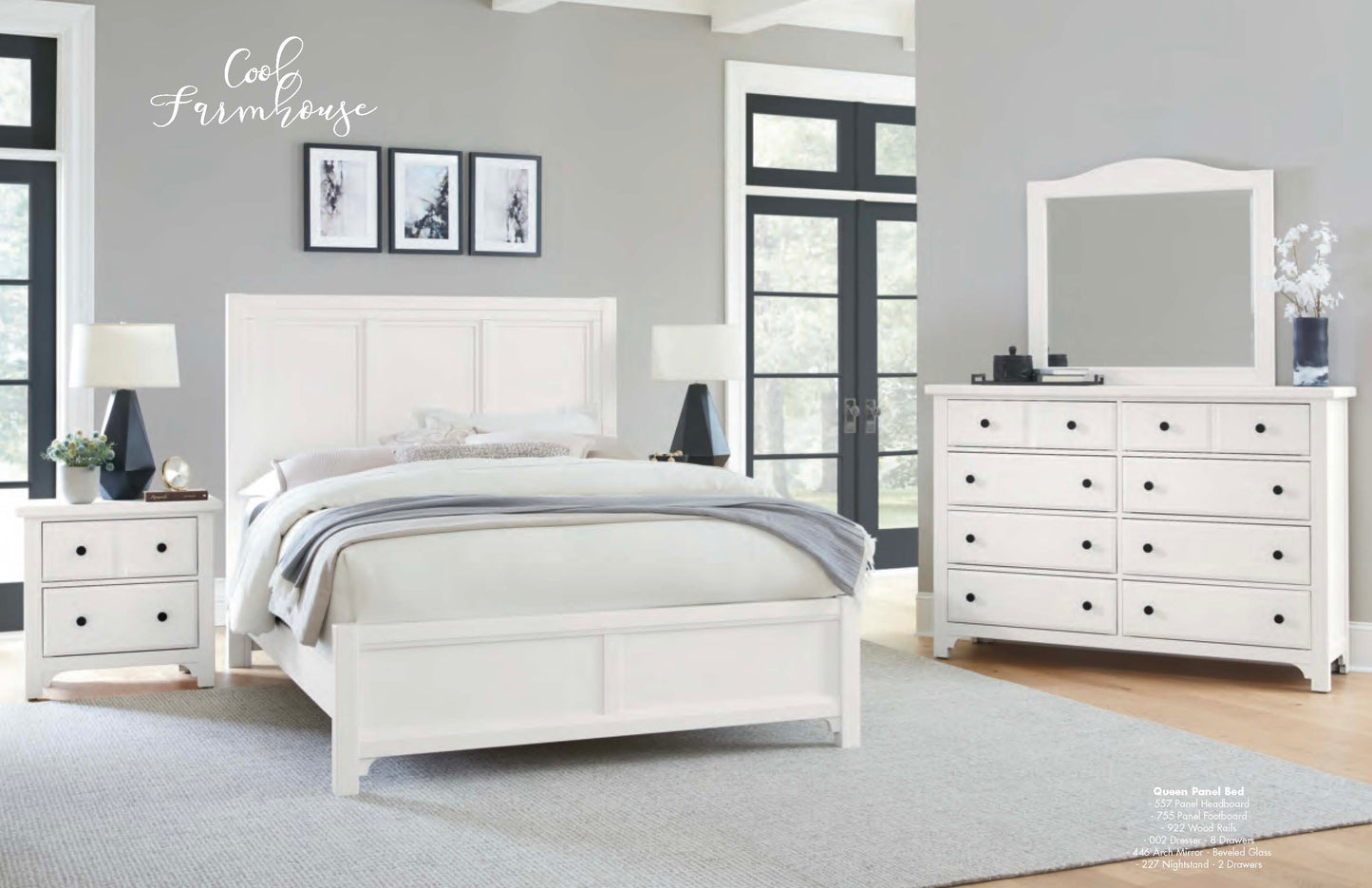 Vaughan-Bassett Cool Farmhouse -804 Soft White