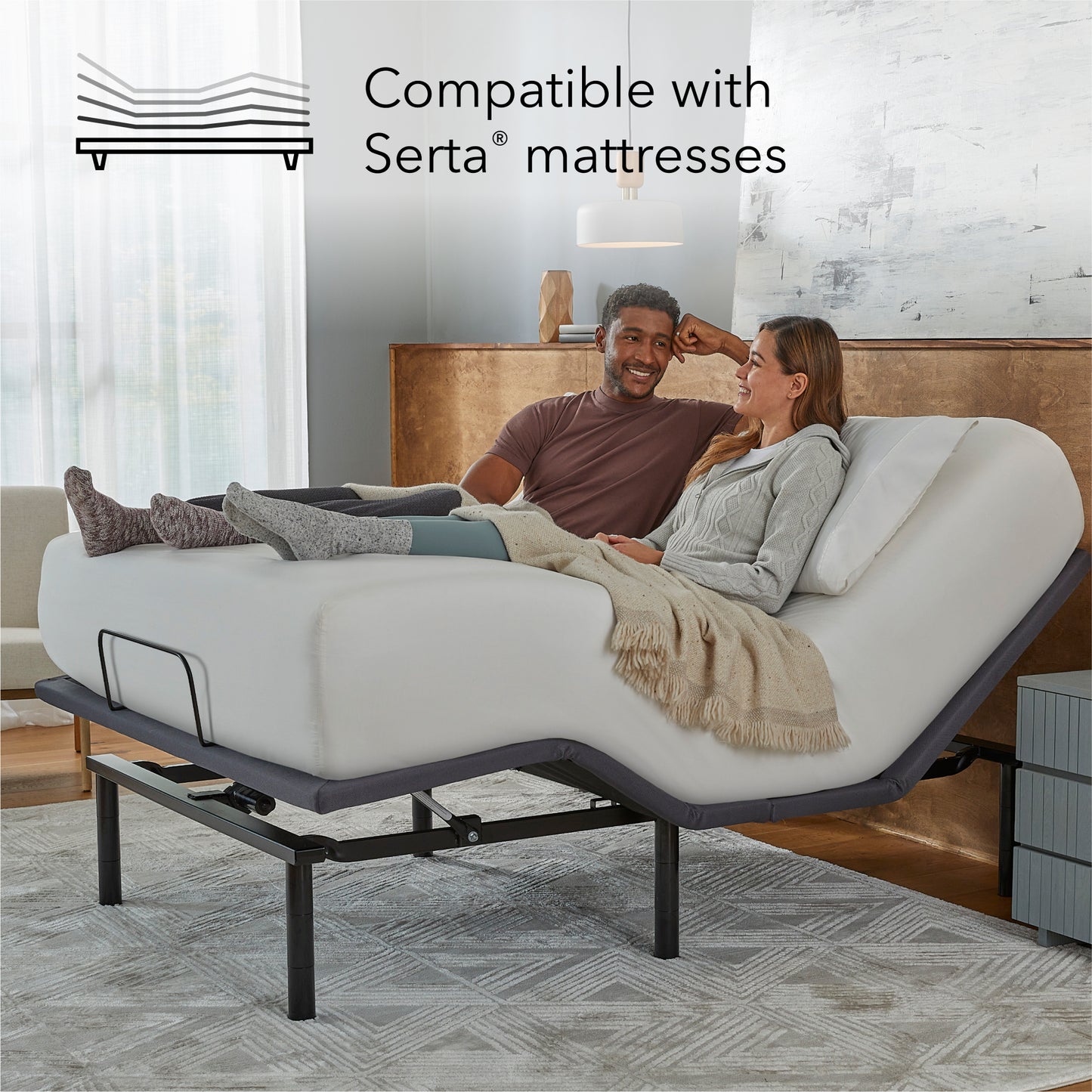 Serta Silver Adjustable Base