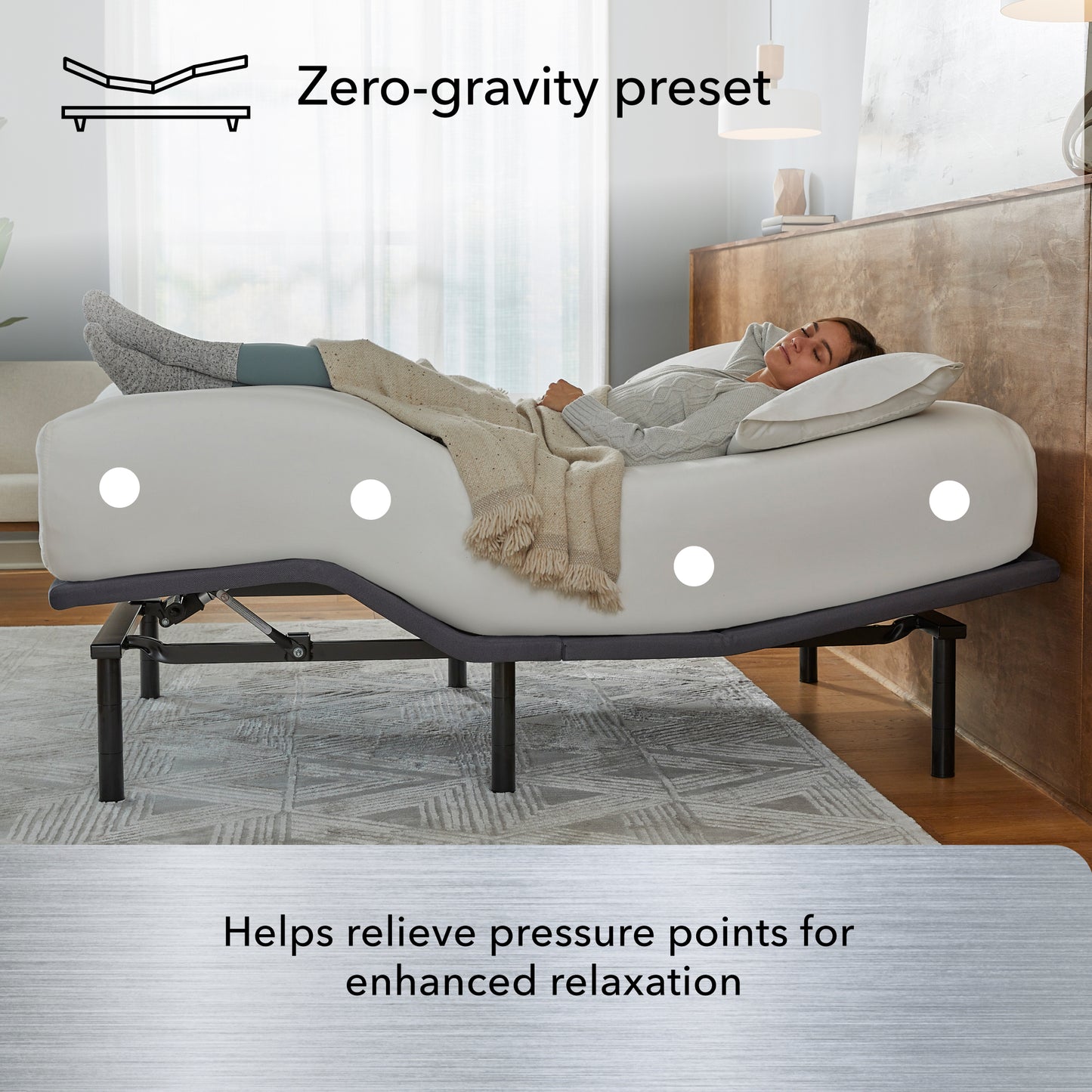 Beautyrest Silver Adjustable Base