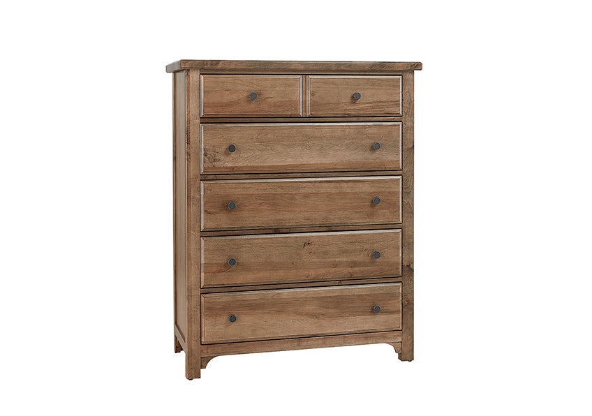 Vaughan-Bassett Cool Farmhouse Natural CF Chest - 5 Drawer