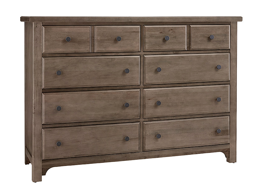 Vaughan-Bassett Cool Farmhouse Grey CF Dresser - 8 Drawer
