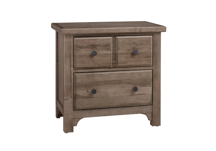 Vaughan-Bassett Cool Farmhouse Grey CF Nightstand - 2 Drawer