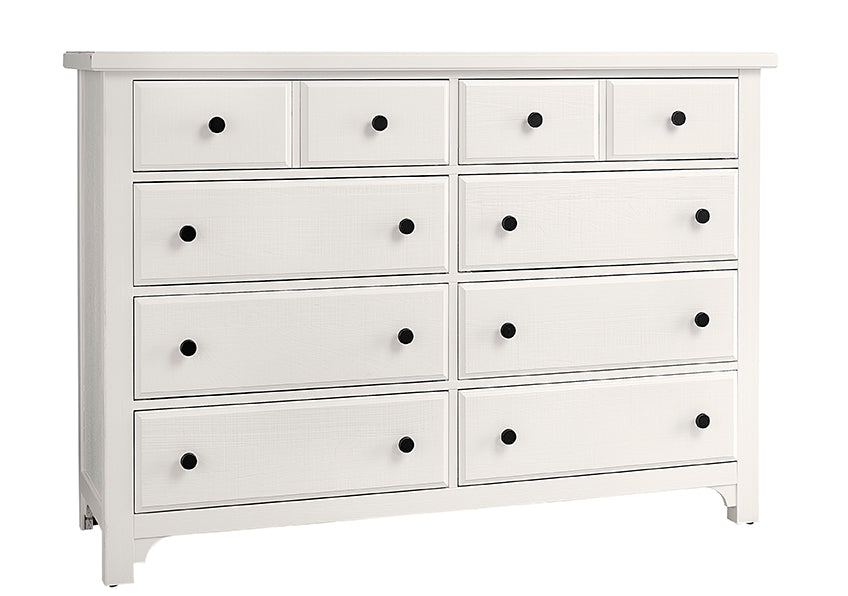 Vaughan-Bassett Cool Farmhouse Soft White CF Dresser - 8 Drawer