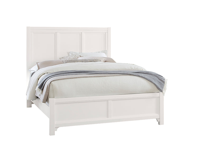 Vaughan-Bassett Cool Farmhouse Soft White CF Panel Bed