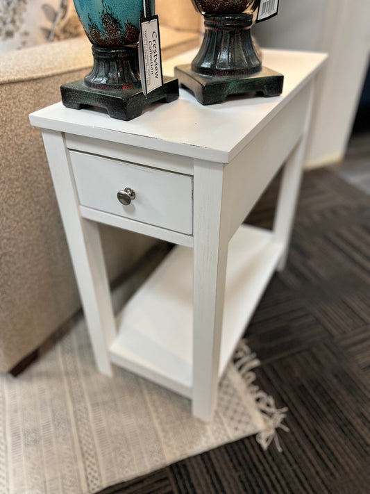 Chairside Table White