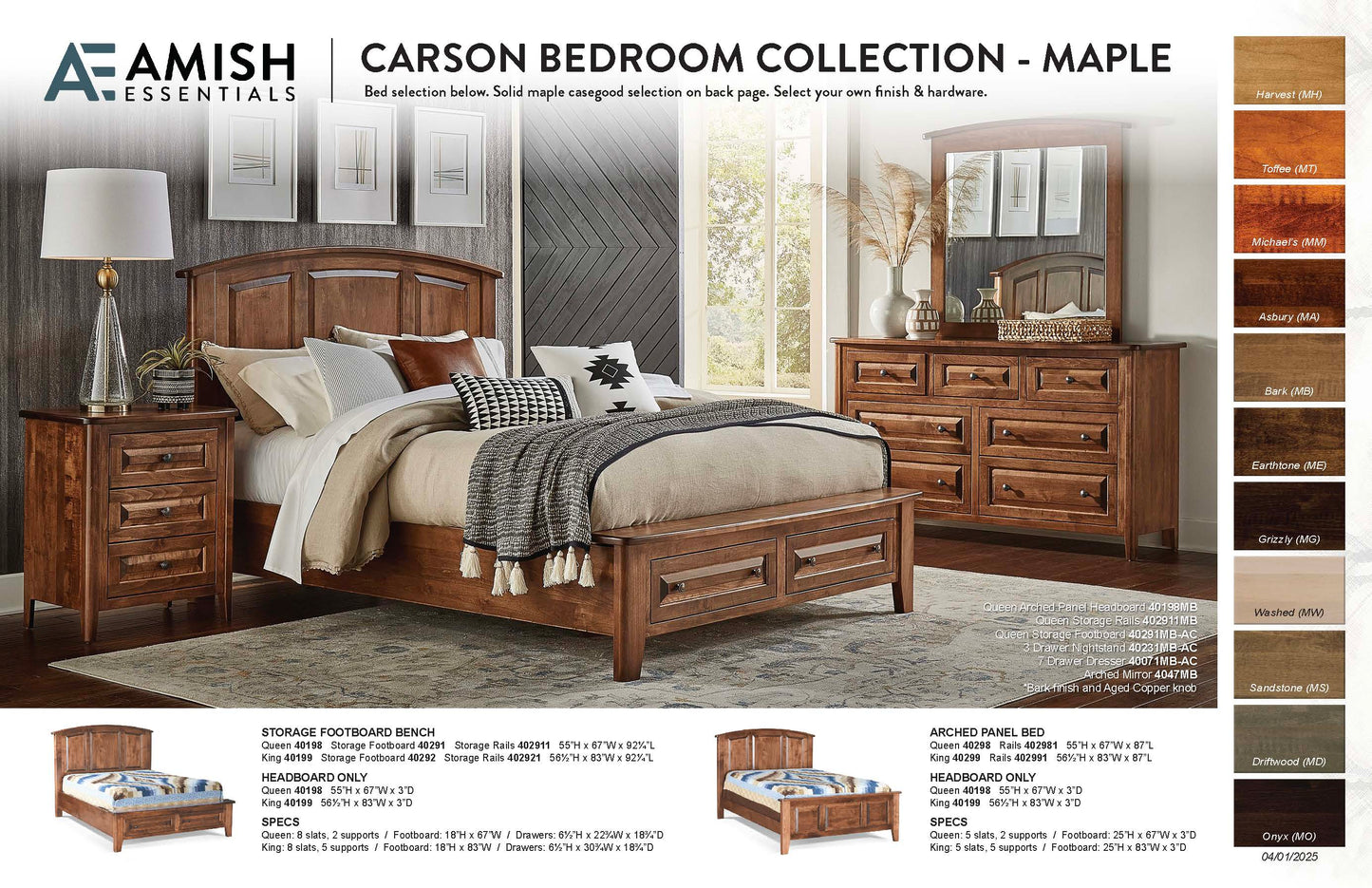 Carson Bedroom - Maple