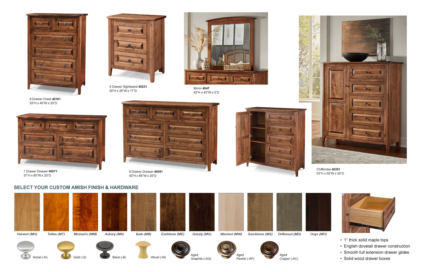 Carson Bedroom - Maple