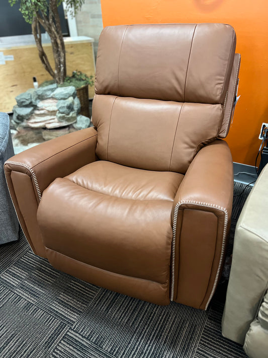 La-Z-Boy Apollo Leather Power Rocker Recliner W/ Headtilt