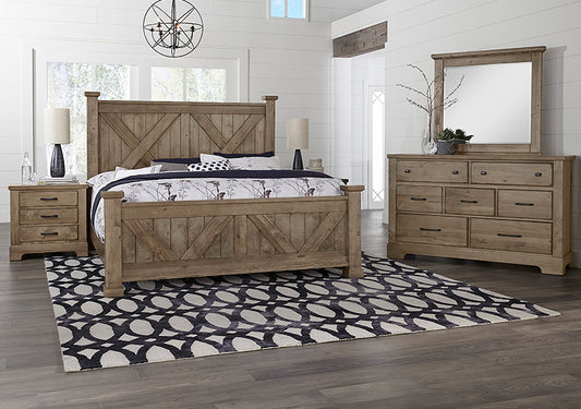 Vaughan-Bassett Cool Rustic -172 Stone Grey
