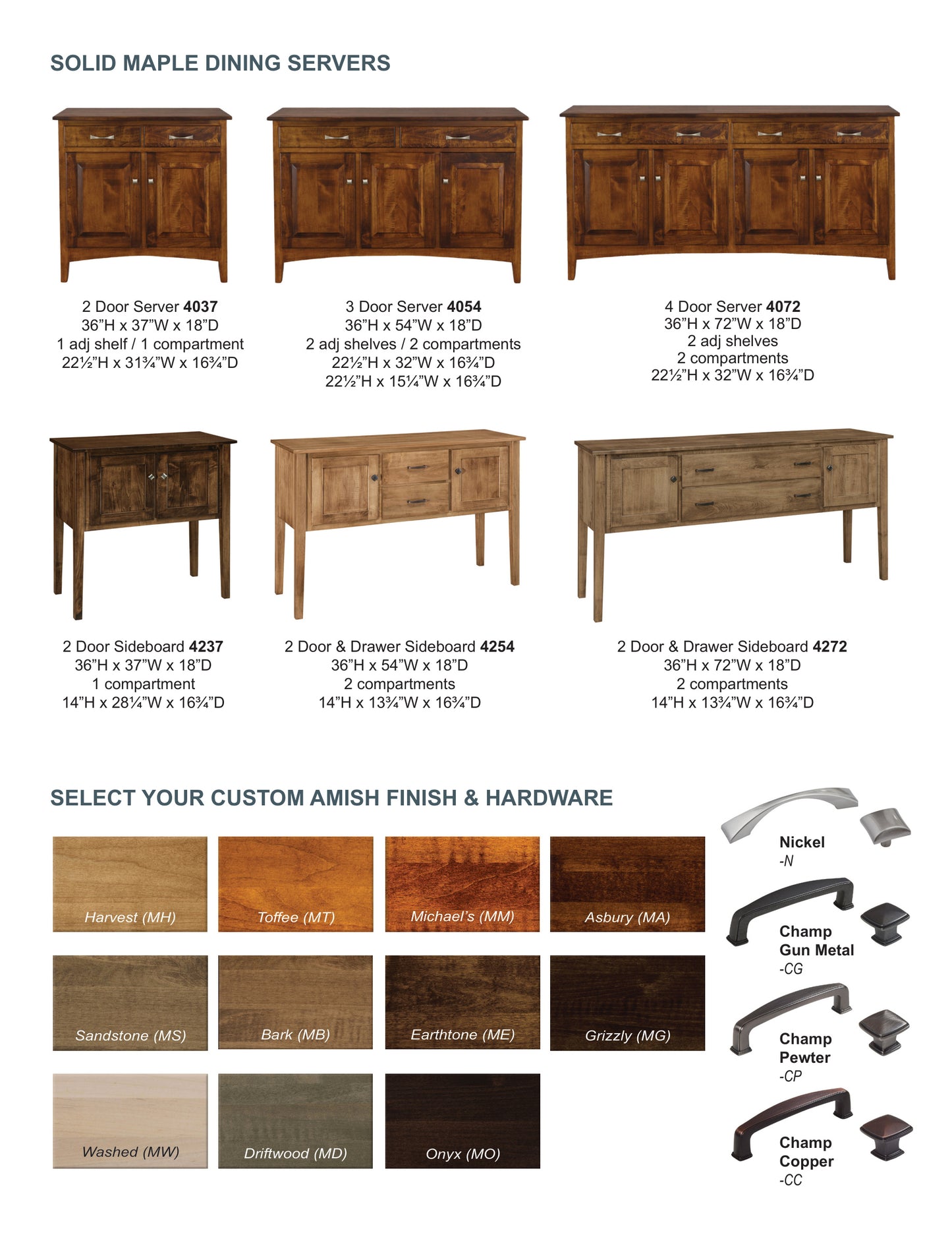 2 Door & Drawer Sideboard 4272