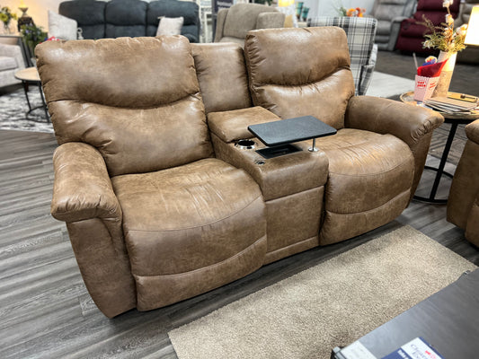 La-Z-Boy James Reclining Console Loveseat W/ Console Bundle