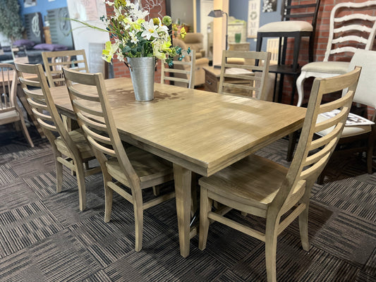 Kincaid Modern Forge Table & 6 Chairs