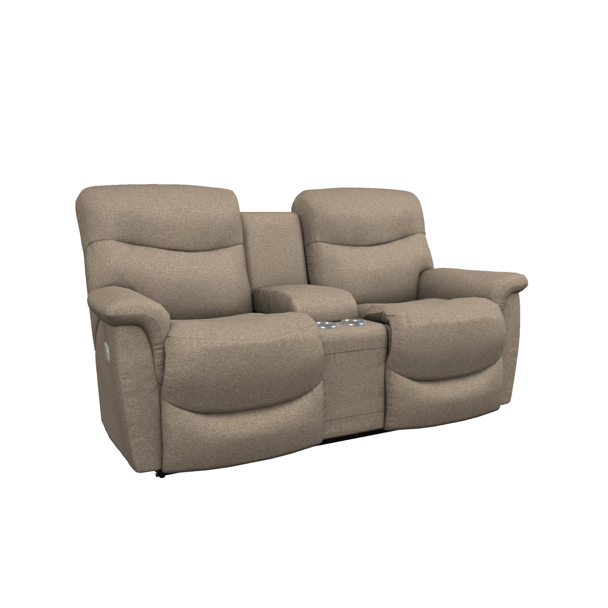 James Power Reclining Console Loveseat W/ Head Tilt