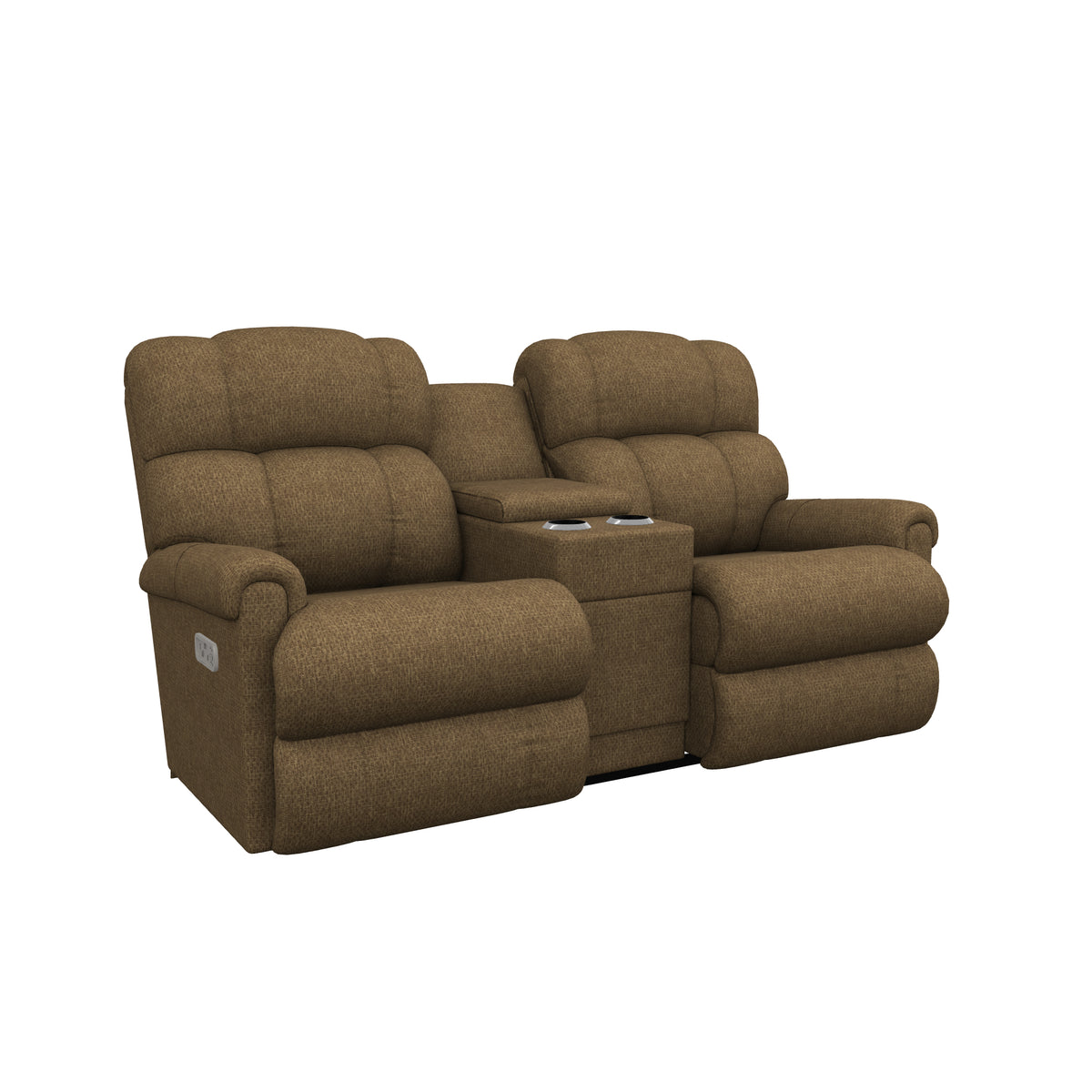 Pinnacle Power Reclining Loveseat Console W/ Head Tilt
