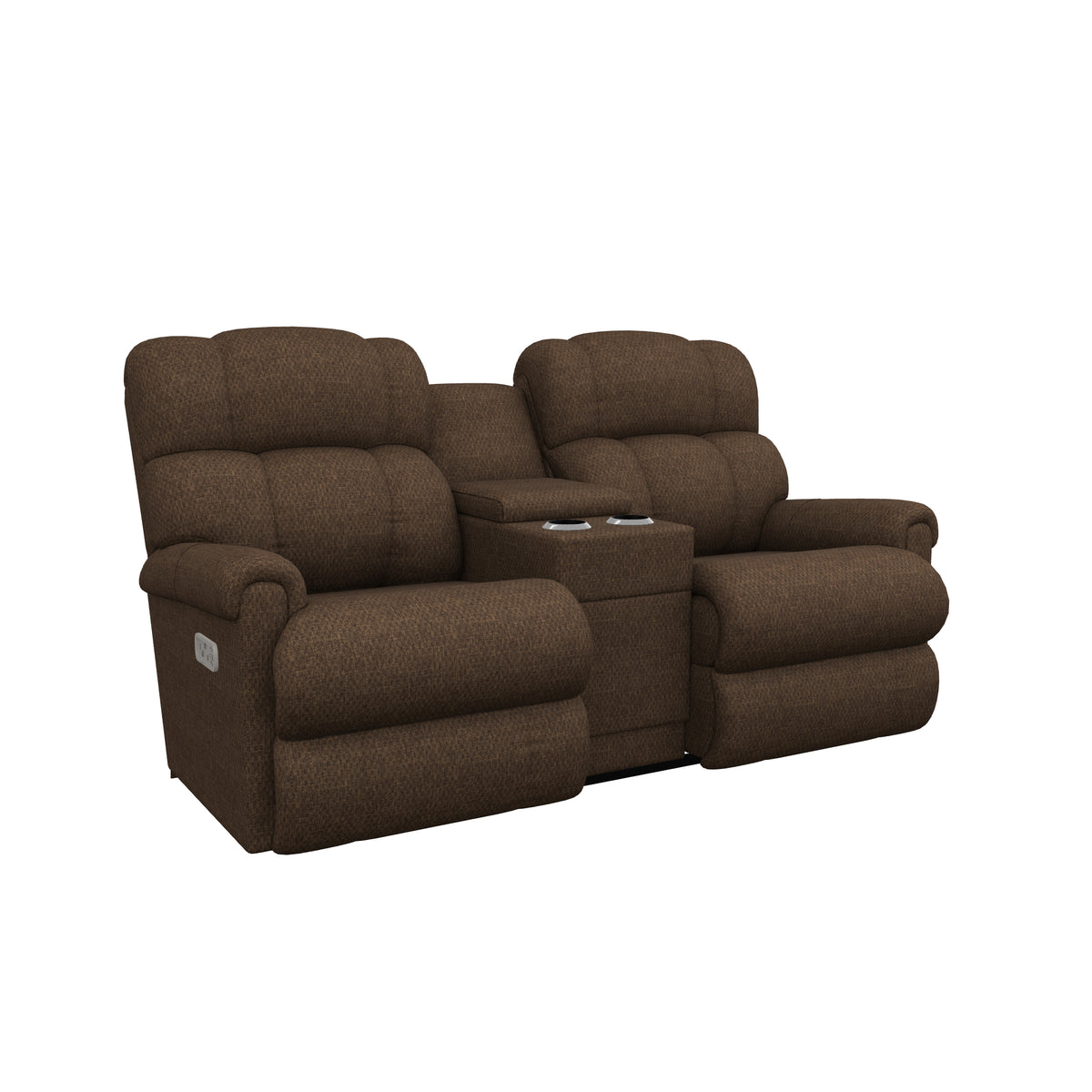 Pinnacle Power Reclining Loveseat Console W/ Head Tilt