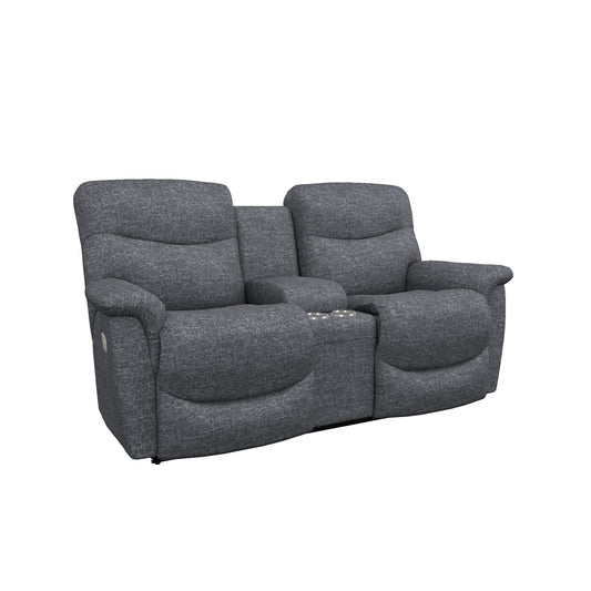 James Power Reclining Console Loveseat W/ Head Tilt
