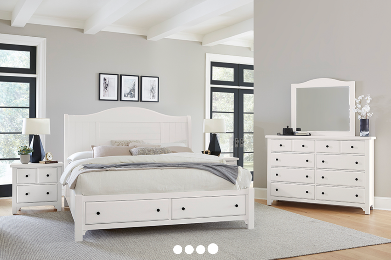 Vaughan-Bassett Cool Farmhouse -804 Soft White
