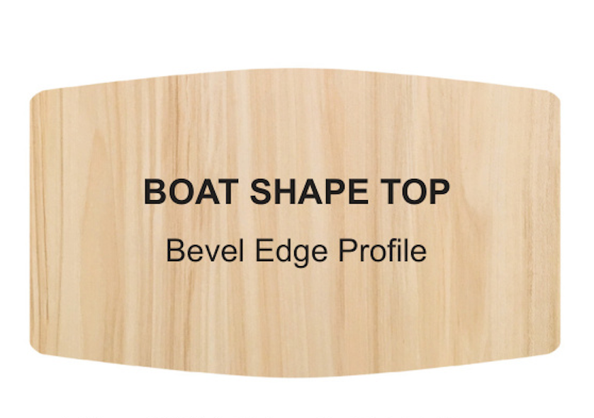 Solid Maple Dining - Boat Shape Top - 42" x 72" / 18" Leaf